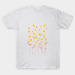 Yellow cosmos flowers T-Shirt